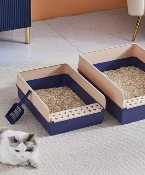 Ящик для туалета для кошек с забором
